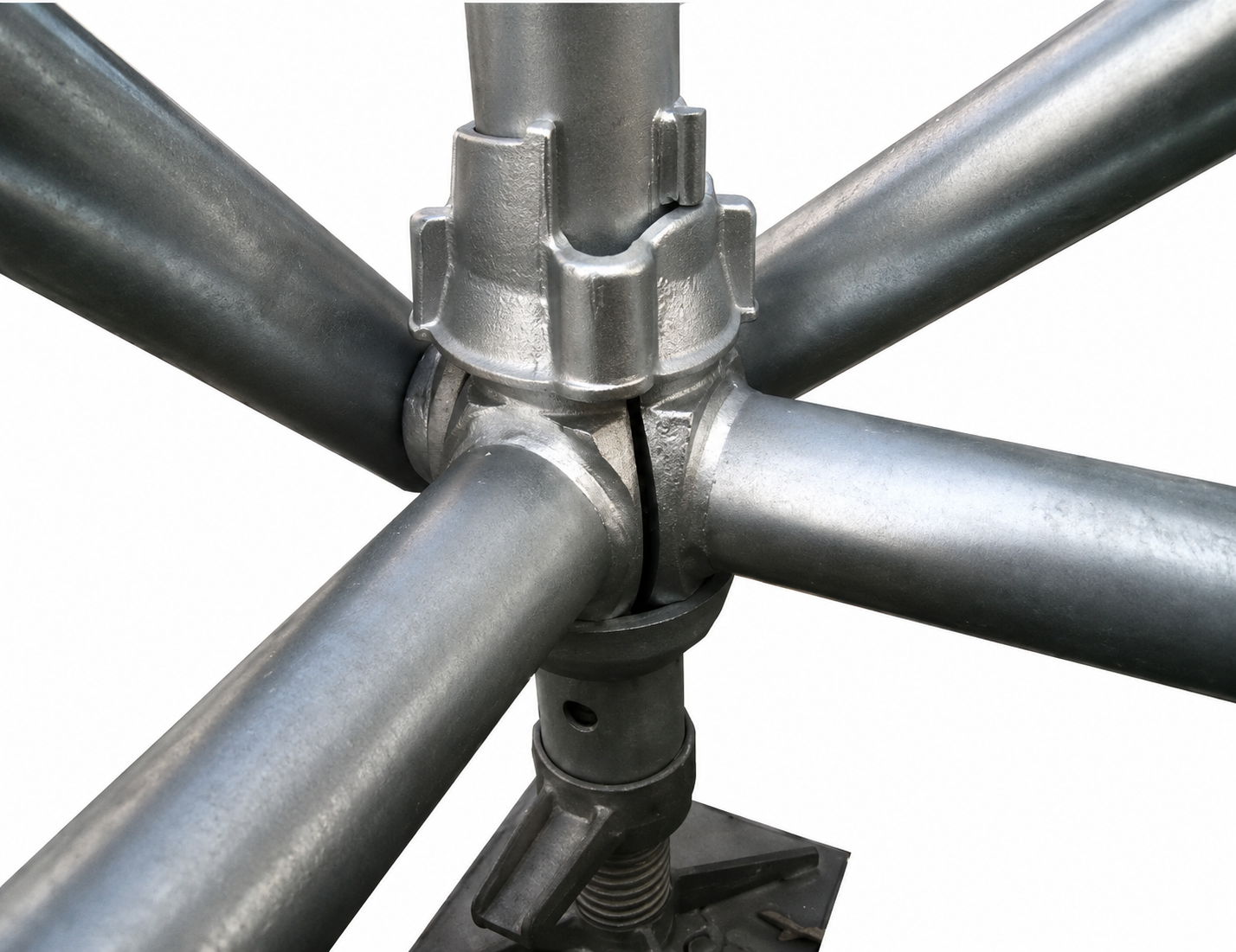 Cuplock scaffolding system stacked